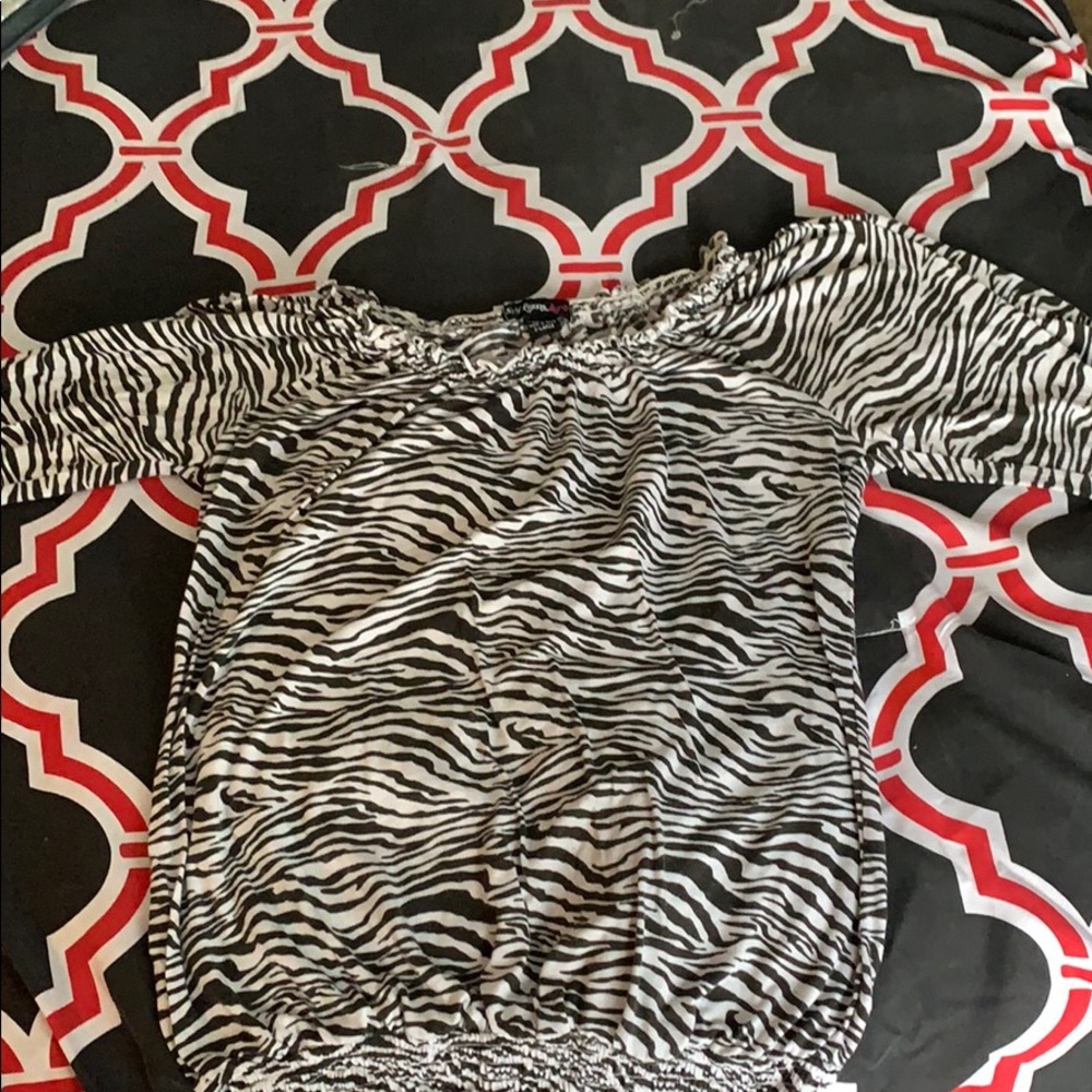 Zebra print shirt